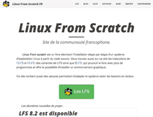 Tablet Screenshot of fr.linuxfromscratch.org