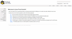 Desktop Screenshot of linuxfromscratch.org